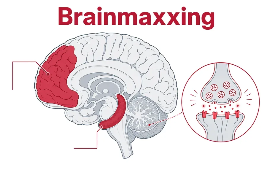 Brainmaxxing Peptides clinical diagram — Clavicular Peptides