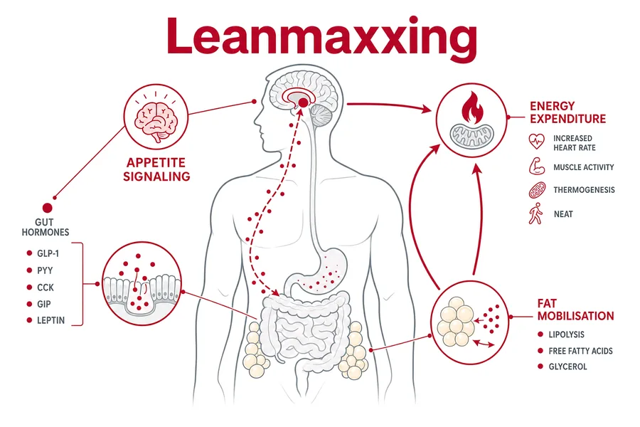 Leanmaxxing Peptides clinical diagram — Clavicular Peptides