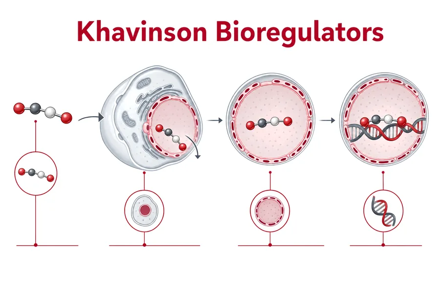 Khavinson Bioregulators clinical diagram — Clavicular Peptides
