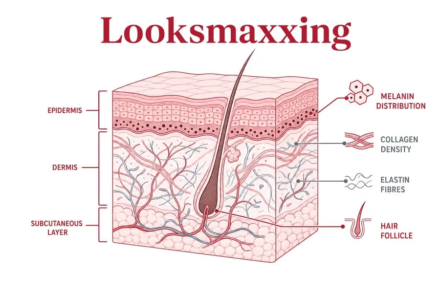 Looksmaxxing Peptides clinical diagram — Clavicular Peptides